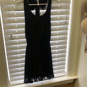 Cute partially backless black dress